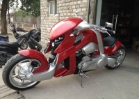 新到2012款 红色定制款暴龙摩托车