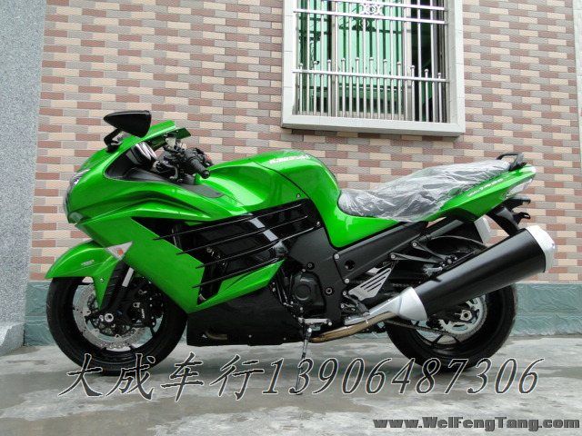 【全新川崎跑车】2012年全新跑车变款绿衣忍者六眼魔神ZZR1400 Ninja ZX-14图片 3