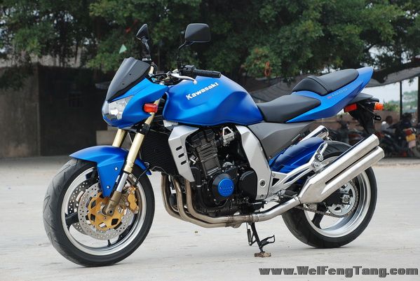06年 Kawasaki  蓝色街头王者风欲 Z1000 蓝黑 图片 2