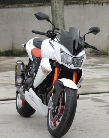 新到2008年川崎街车王者Z1000白色，改装全段天蝎排气 白色 Z1000图片 3